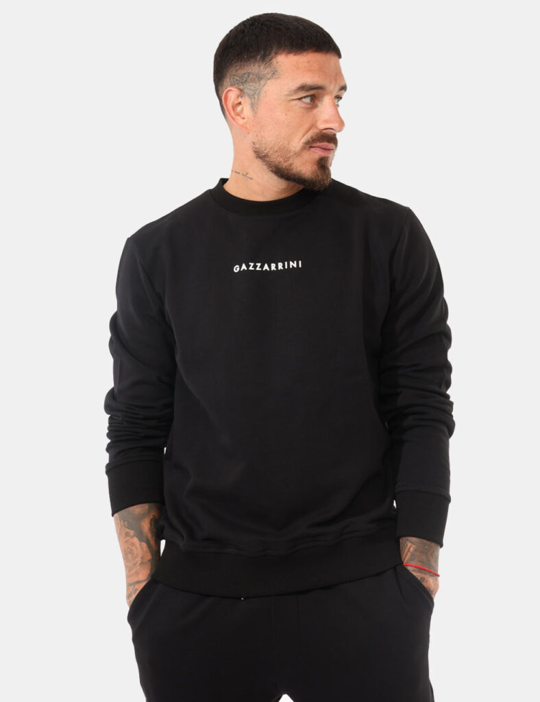 Outlet felpa uomo scontata - Felpa Gazzarrini Nero
