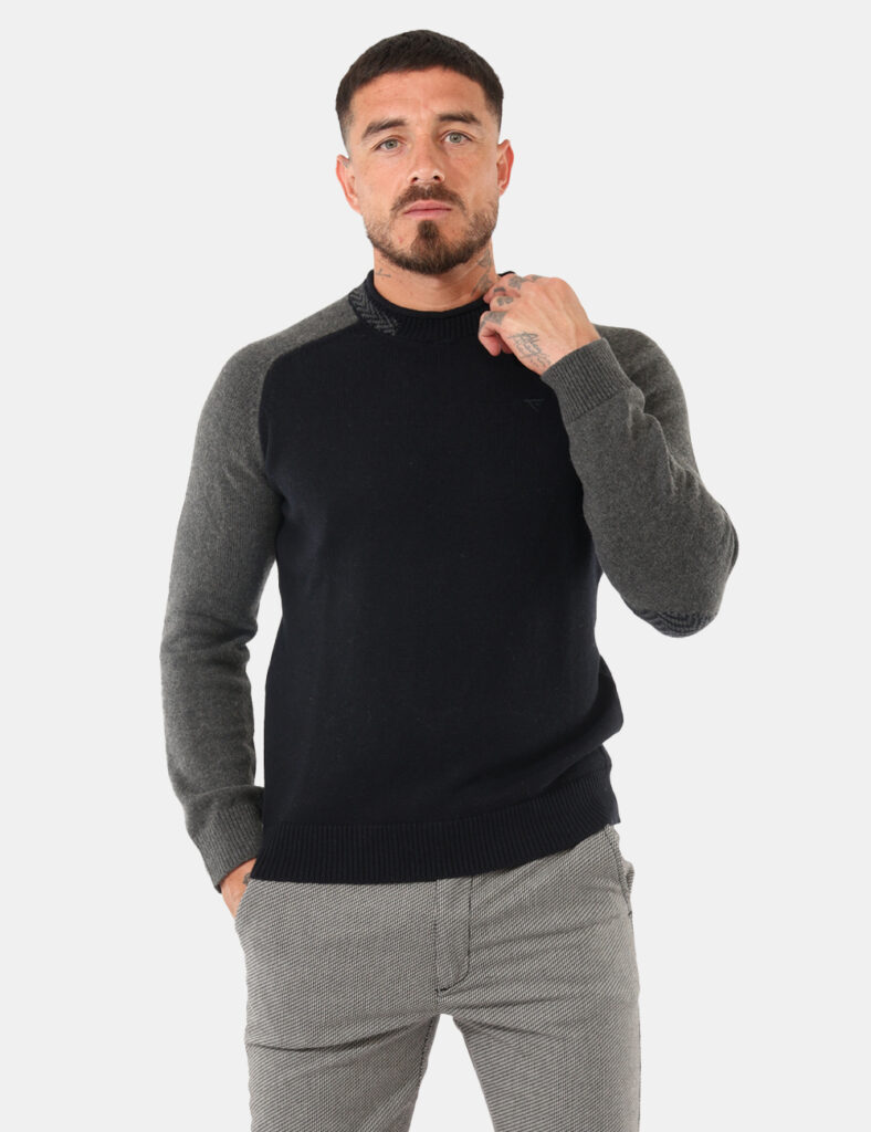 Outlet maglione uomo scontato - Maglione Fred Mello Blu