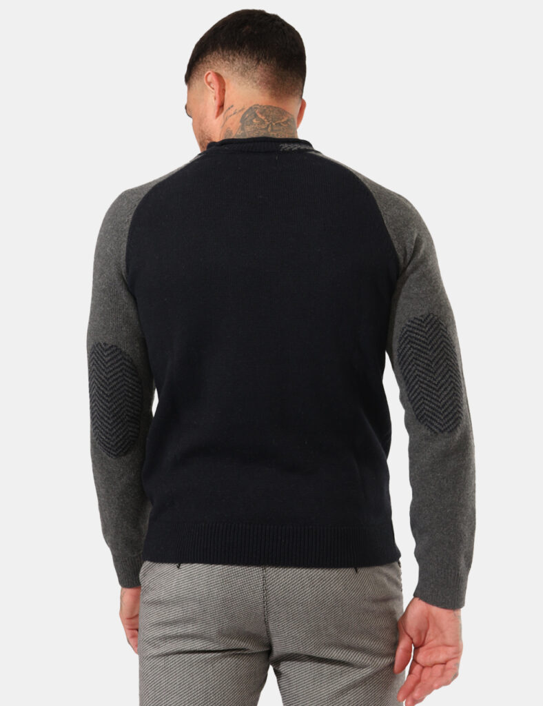 Outlet maglione uomo scontato - Maglione Fred Mello Blu