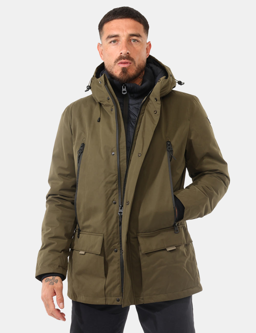 FM25W20KU-OA_ARMY_AI25_1 Piumino Fred Mello Verde - Cod. art. FM25W20KU OAVi ricordiamo che tutti i nostri articoli sono originali.