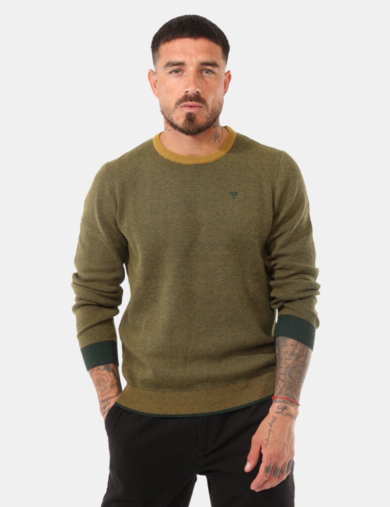 Outlet maglione uomo scontato - Maglione Fred Mello Beige