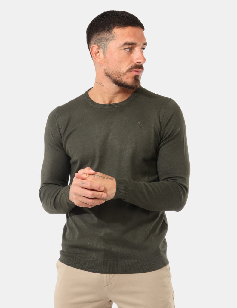 Outlet maglione uomo scontato - Maglione Fred Mello Verde
