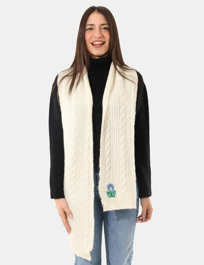 Sciarpa Fracomina Bianco - 0Cod. art. FR16FM200 SAVi ricordiamo che tutti i nostri articoli sono originali.