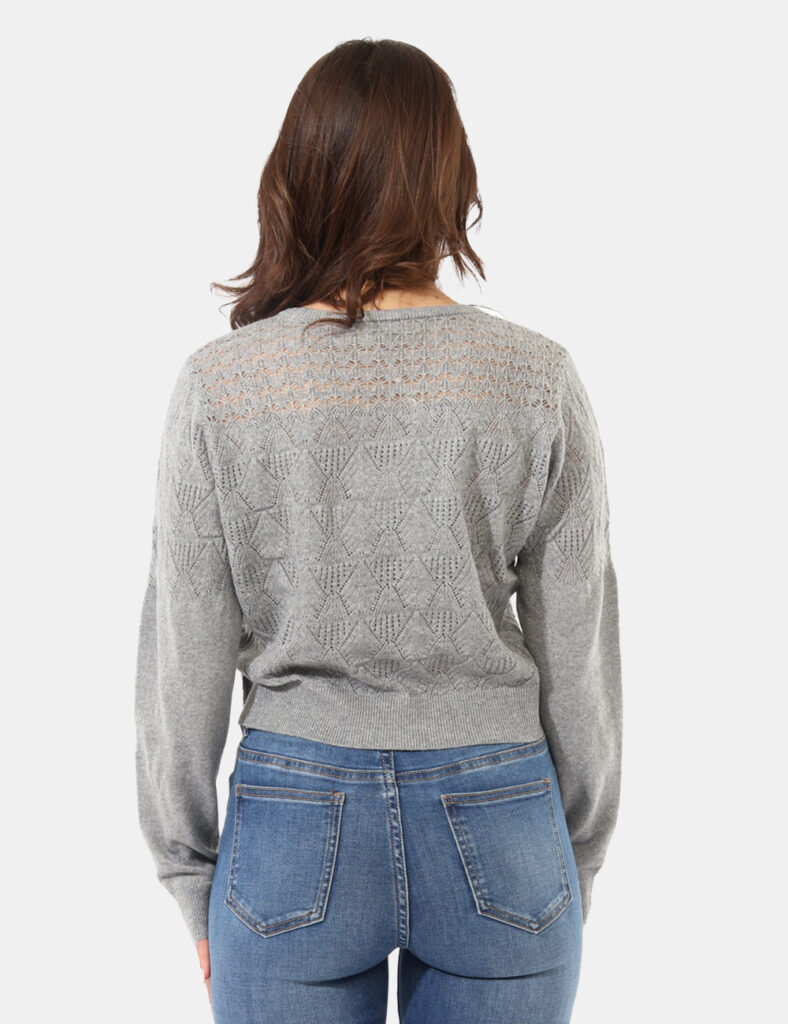 Abbigliamento donna scontato - Maglione Yes Zee Grigio