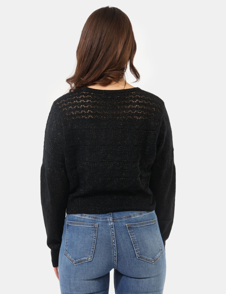 Abbigliamento donna scontato - Maglione Yes Zee Nero