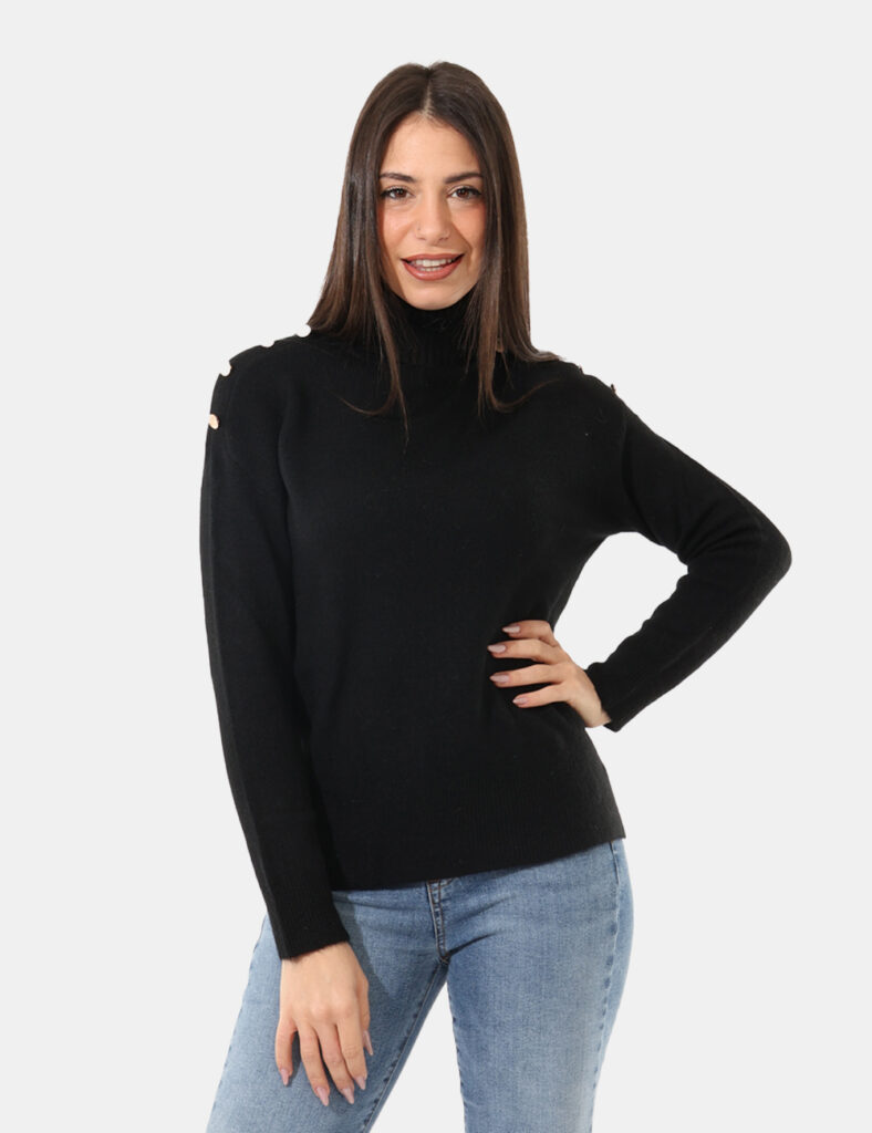 Abbigliamento donna scontato - Maglione Rue De Clerie Nero