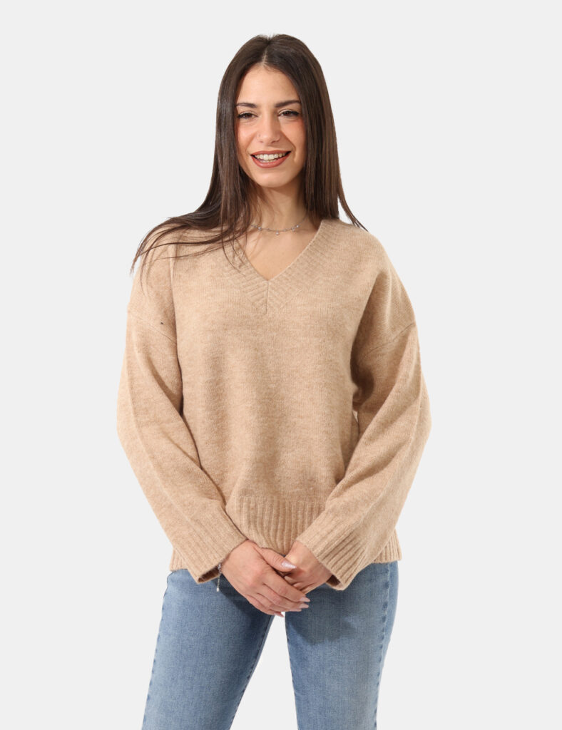 Abbigliamento donna scontato - Maglione Rue De Clerie Beige