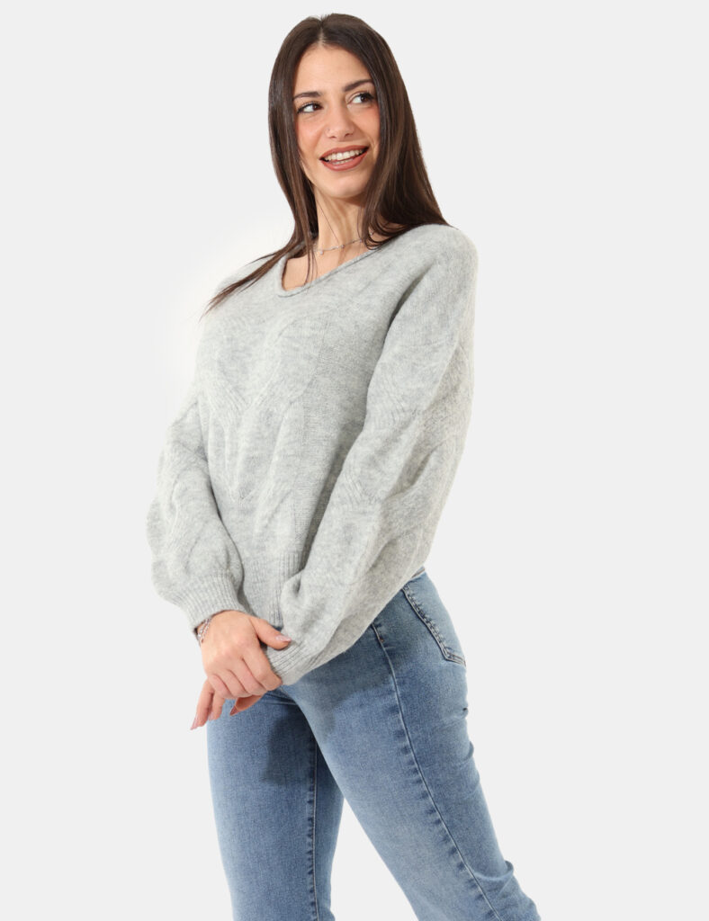 Abbigliamento donna scontato - Maglione Rue De Clerie Grigio