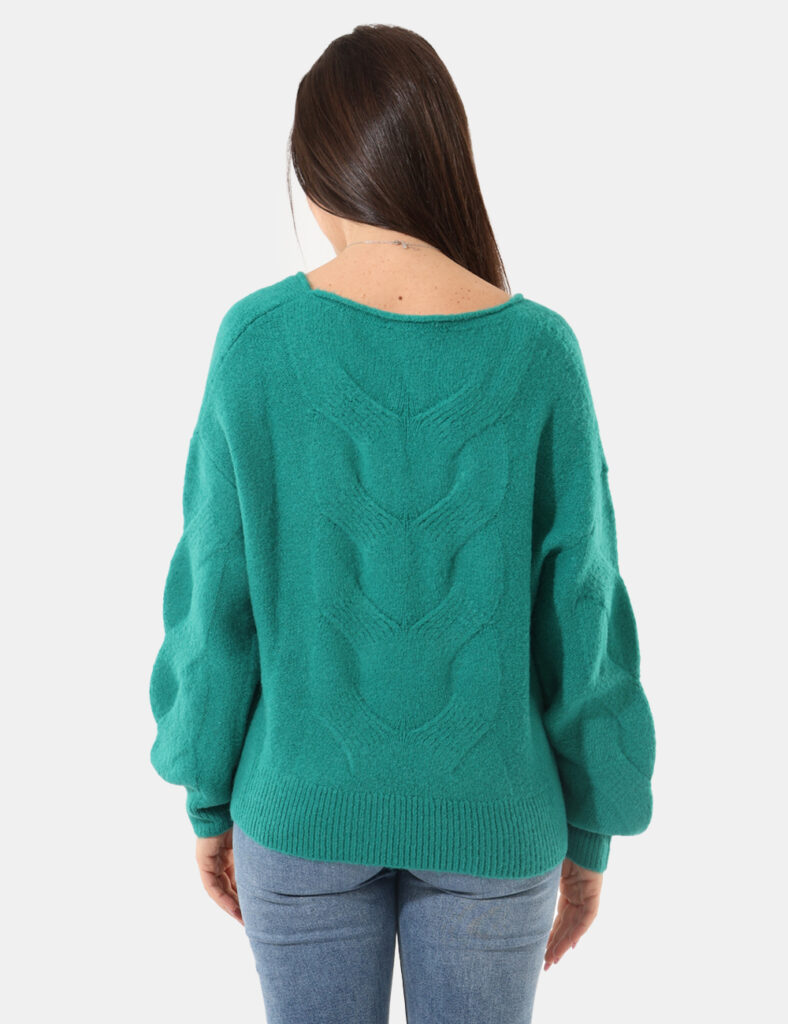 Abbigliamento donna scontato - Maglione Rue De Clerie Verde