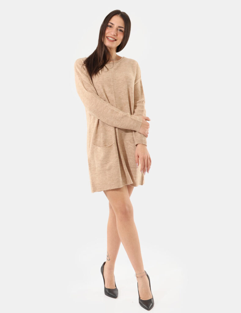 Abbigliamento donna scontato - Vestito Rue De Clerie Beige