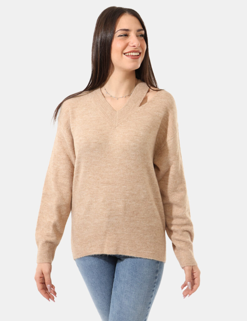 Abbigliamento donna scontato - Maglione Rue De Clerie Beige