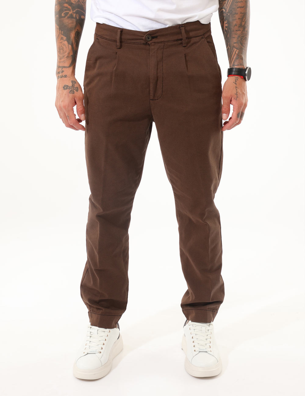 PSI742GR-SA_MORO_AI25_7 Pantalone Gazzarrini Marrone - Cod. art. PSI742GR SAVi ricordiamo che tutti i nostri articoli sono originali.