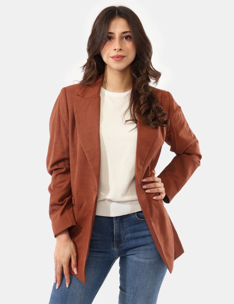 Abbigliamento donna scontato - Blazer Sandro Ferrone Marrone