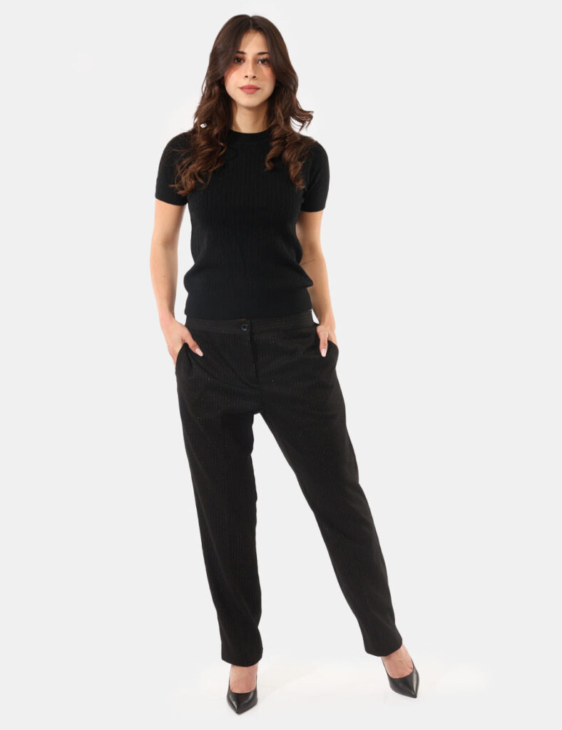 Abbigliamento donna scontato - Pantalone Sandro Ferrone Nero