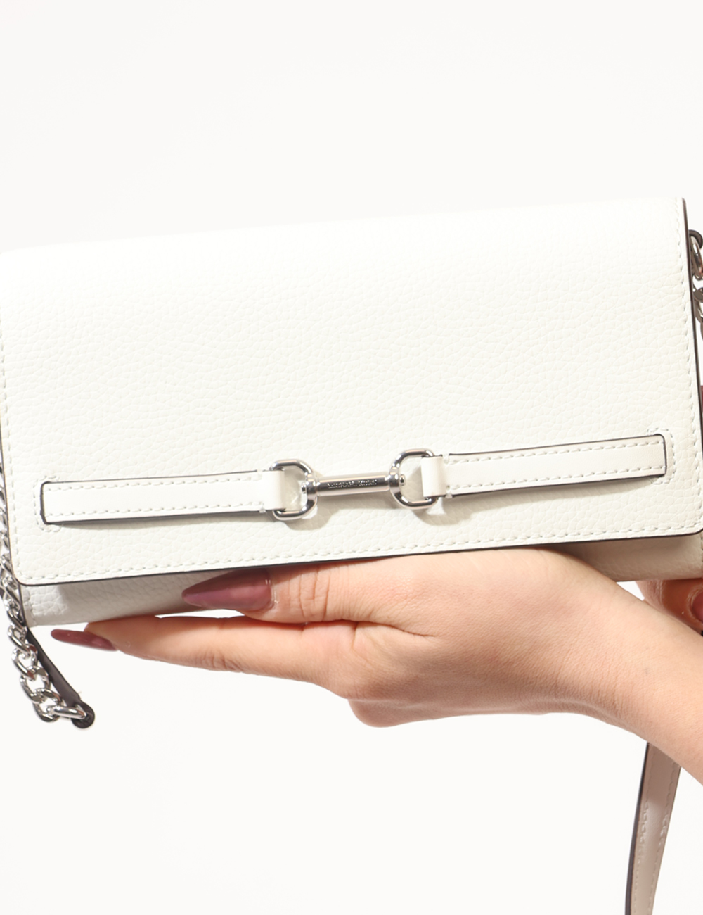 35S5S2ZC7L-F-SA_BIANCO_AI25_3 Pochette Michael Kors Bianco - Pochette MICHAEL KORS Bianca Elegante, luminosa e sofisticata, la Pochette MICHAEL KORS Bianc