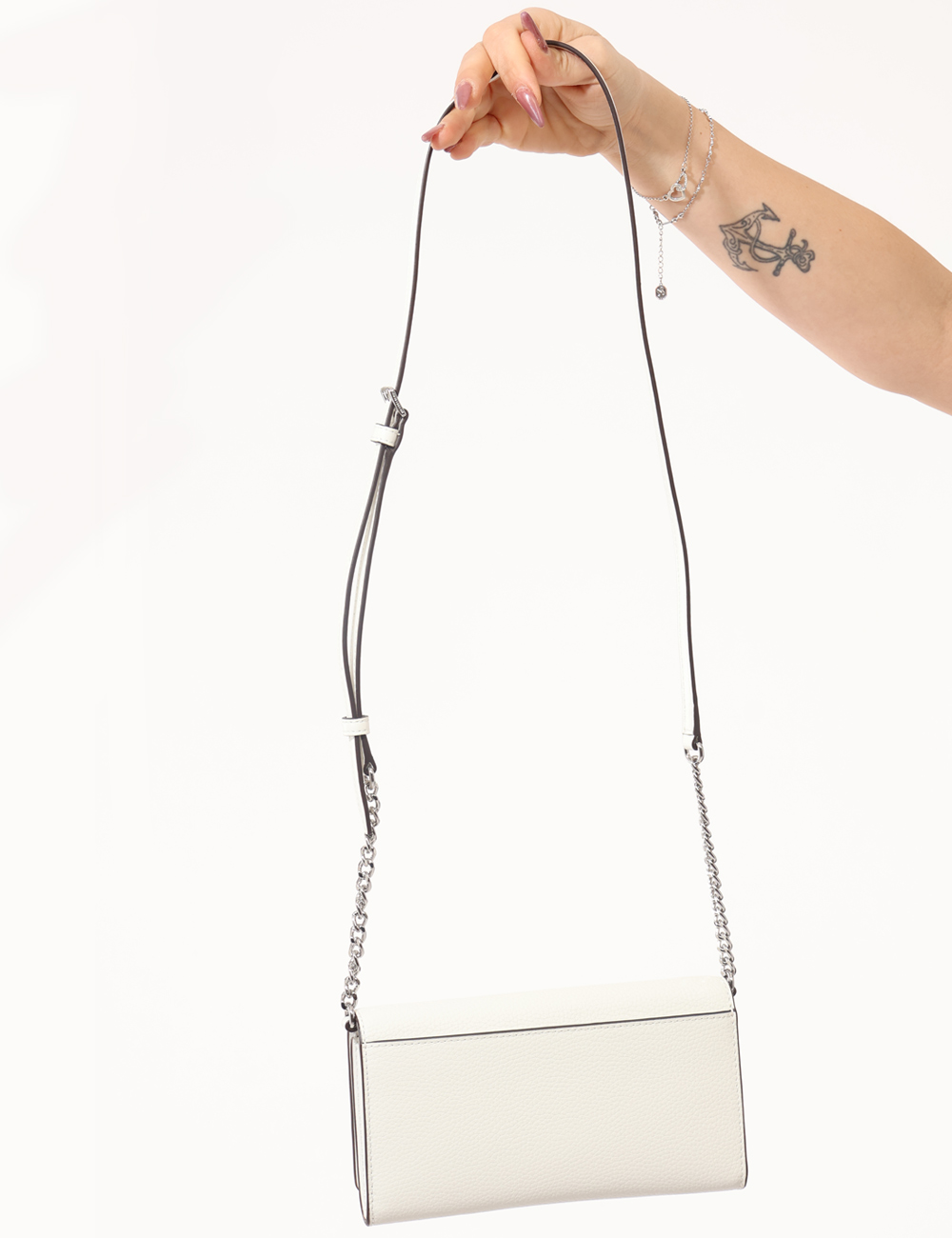 35S5S2ZC7L-F-SA_BIANCO_AI25_4 Pochette Michael Kors Bianco - Pochette MICHAEL KORS Bianca Elegante, luminosa e sofisticata, la Pochette MICHAEL KORS Bianc