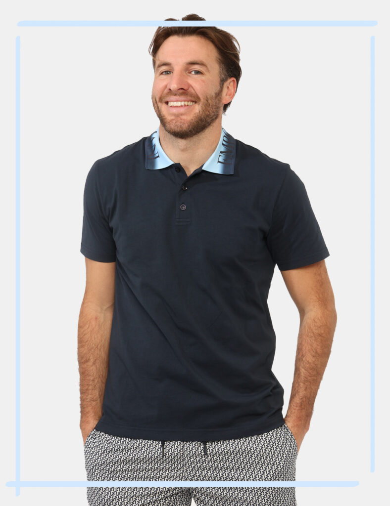 Abbigliamento Emporio Armani uomo - Polo Emporio Armani Blu tg.L