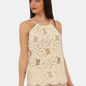 Top Emporio Armani Panna tg.S - Top EMPORIO ARMANI Il Top EMPORIO ARMANI panna da donna è un capo delicato e raffinato, perf