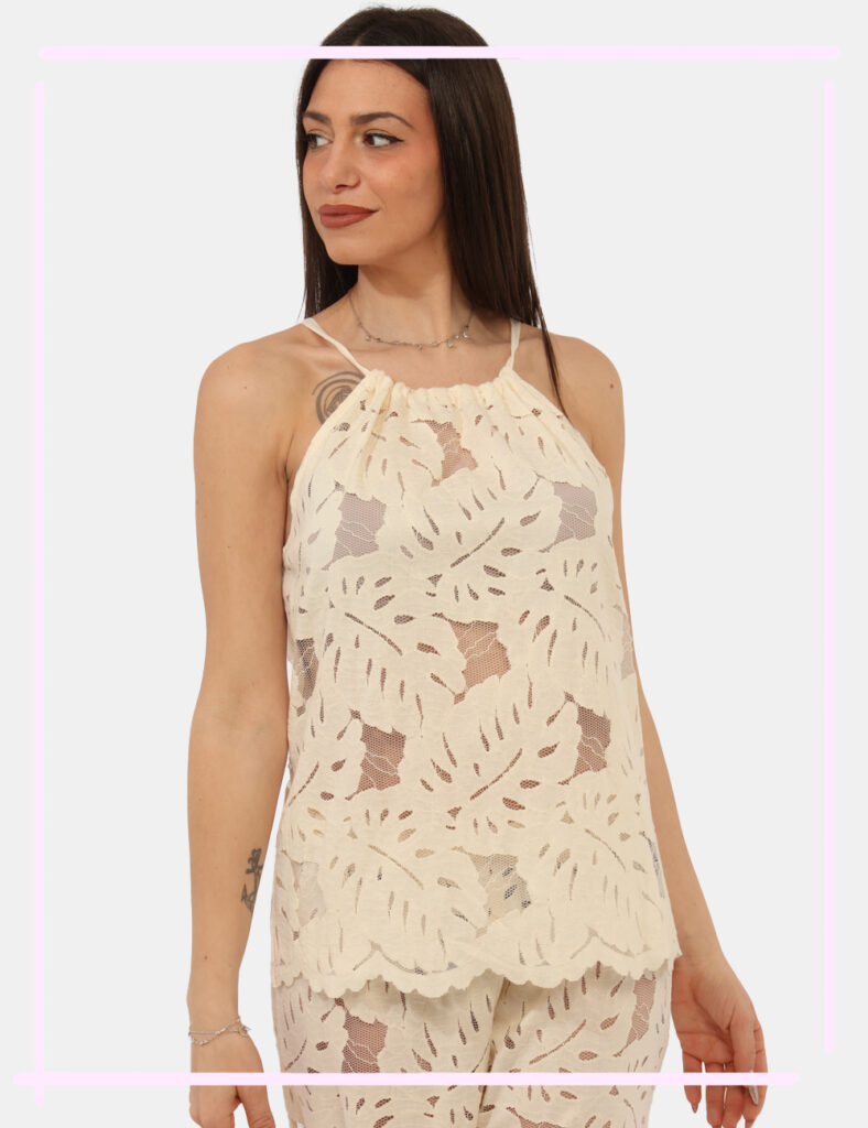 Abbigliamento e accessori da donna Armani - Top Emporio Armani Panna tg.S