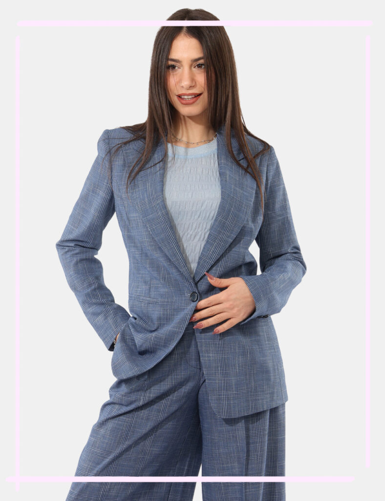 Fracomina outlet - Blazer Fracomina Blu taglia S
