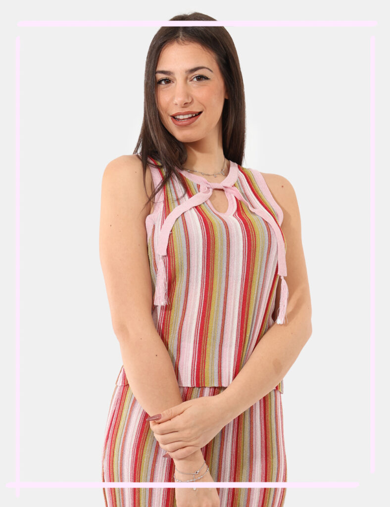 Fracomina outlet - Top Fracomina Fantasia taglia S