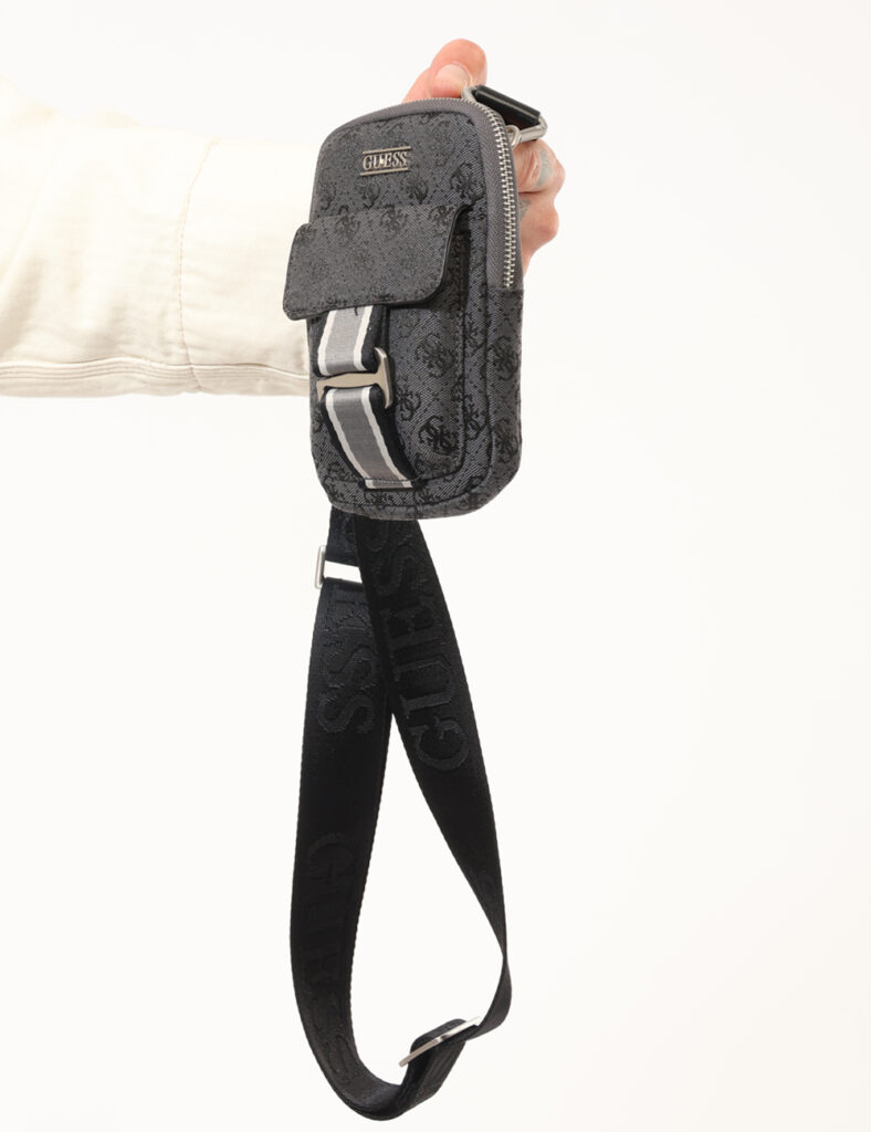 Borsa a tracolla Guess Grigio - Borsa a tracolla GUESS Grigio da uomo La Borsa a tracolla GUESS Grigio è l’accessorio ideale