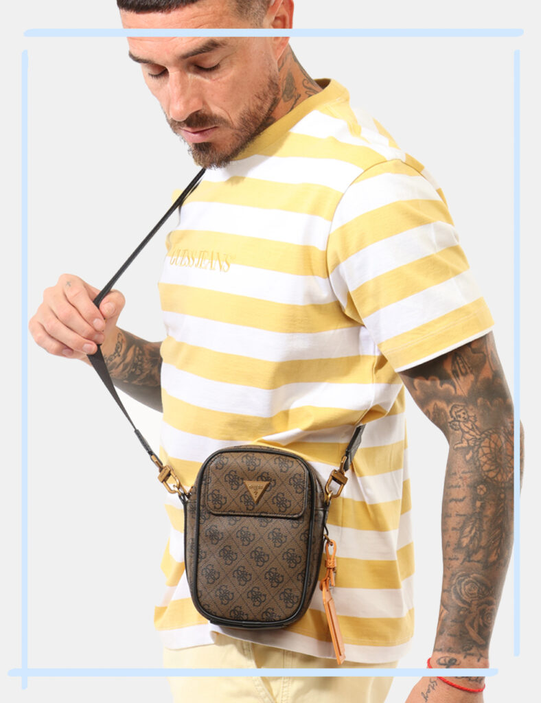Borsa a tracolla Guess Marrone