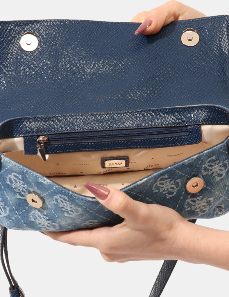 Borsa donna scontata - Pochette Guess Azzurro