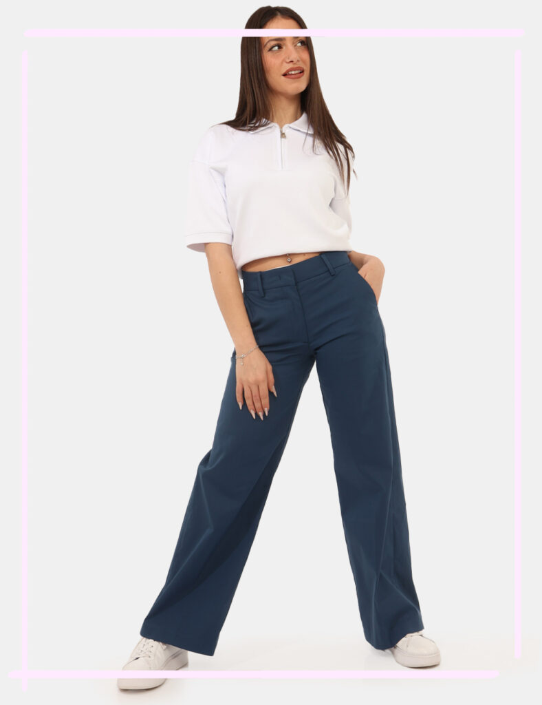 Abbigliamento donna scontato - Pantaloni K-Way Blu tg.S