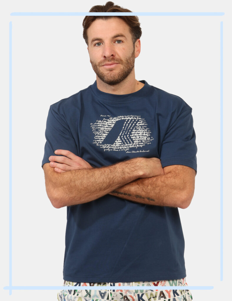 T-shirt K-Way Blu tg.L