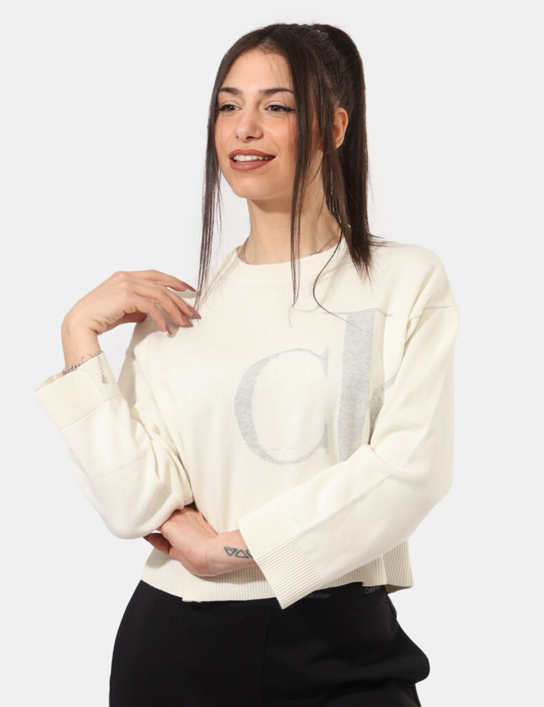 Maglia scontata - Maglione Calvin Klein Bianco
