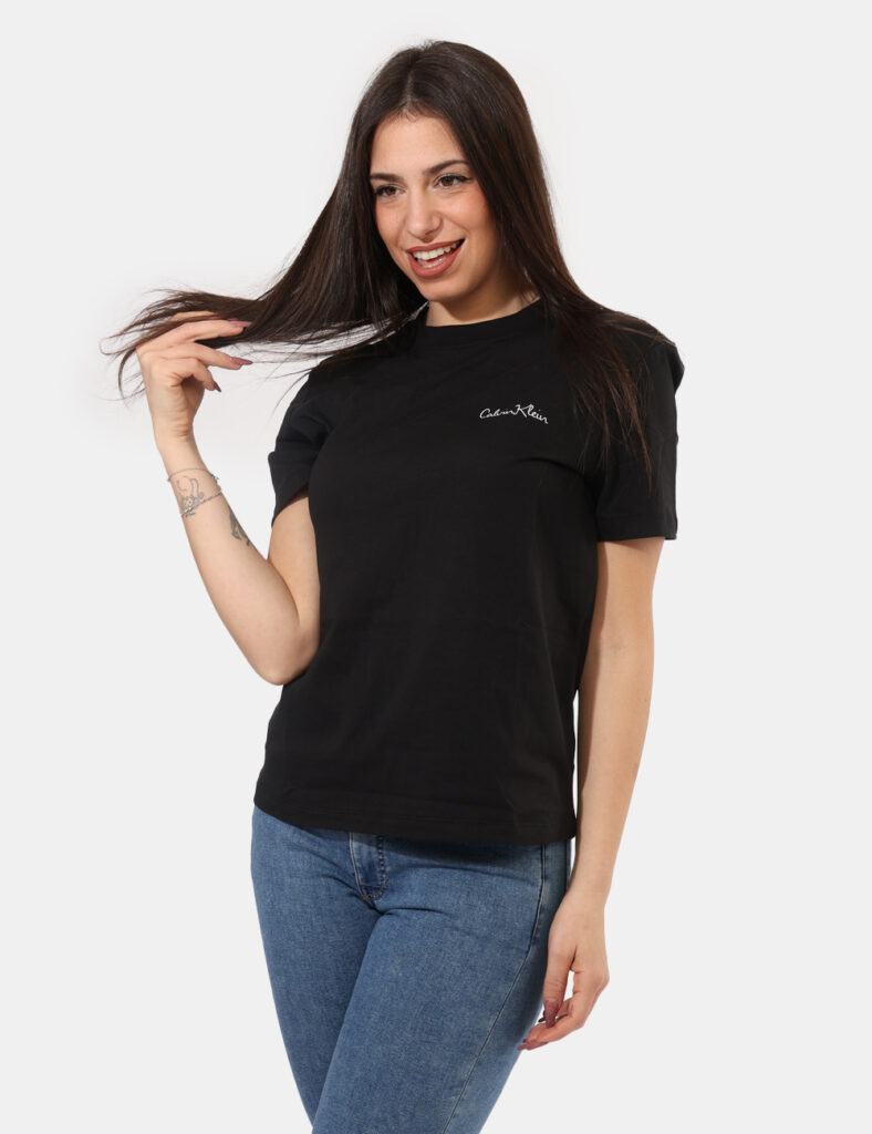 Abbigliamento donna scontato - T-shirt Calvin Klein Nero