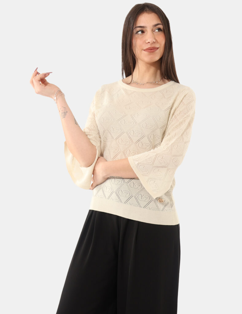 Maglia donna Yes Zee scontata - Maglia Yes Zee Beige