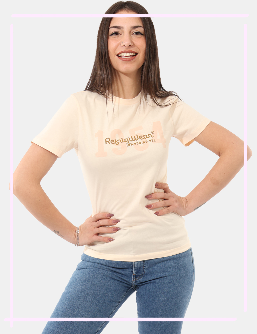 S52700-C-CB_ROSA_PE26_1 T-shirt Refrigiwear Rosa tg. S - T-shirt REFRIGIWEAR Rosa da donna La T-shirt REFRIGIWEAR in tonalità rosa pesca è la scelta