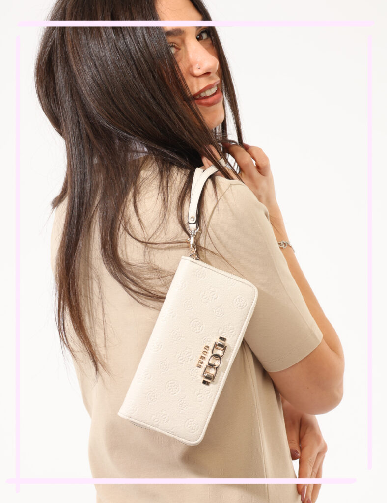 Portafoglio Guess Bianco