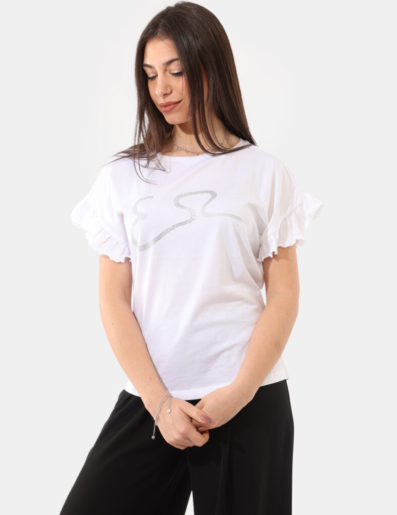 Abbigliamento donna scontato - T-shirt Yes Zee Bianco