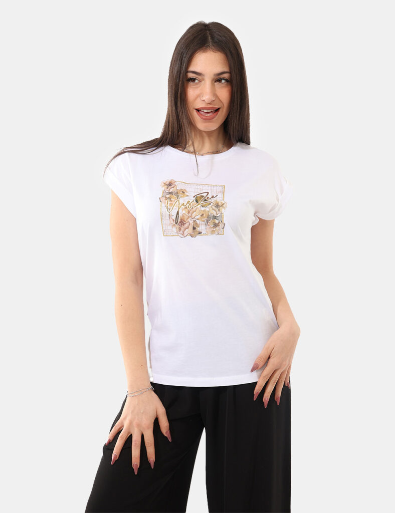 T-shirt Yes Zee Bianco