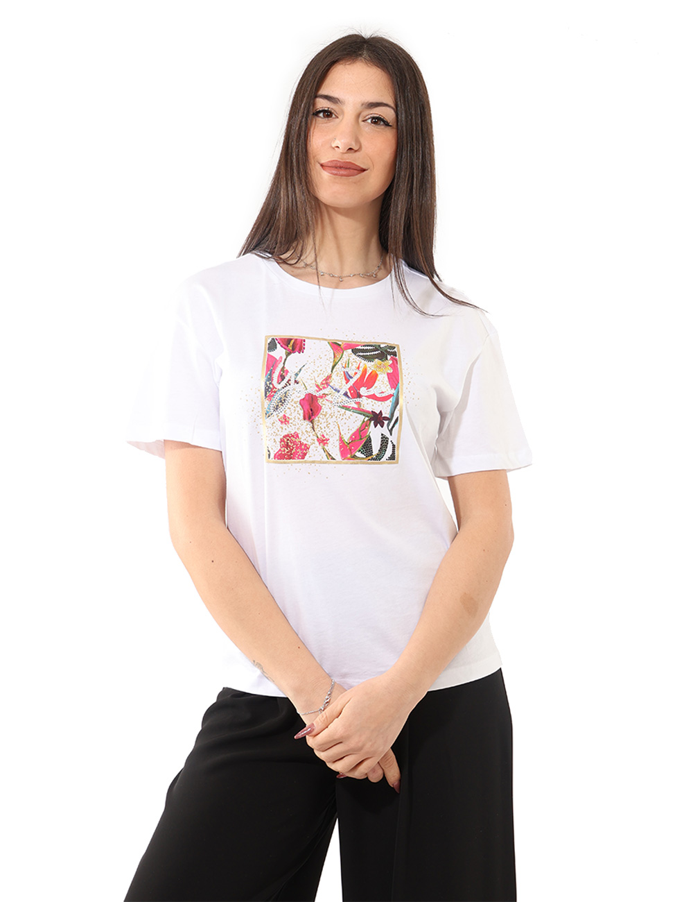 T269-S100_VARIANTE-BIANCO_PE26_1 T-shirt Yes Zee Bianca - T-shirt YES ZEE Bianca Fresca, luminosa e perfetta per la stagione più dinamica, la T-shirt YES ZEE