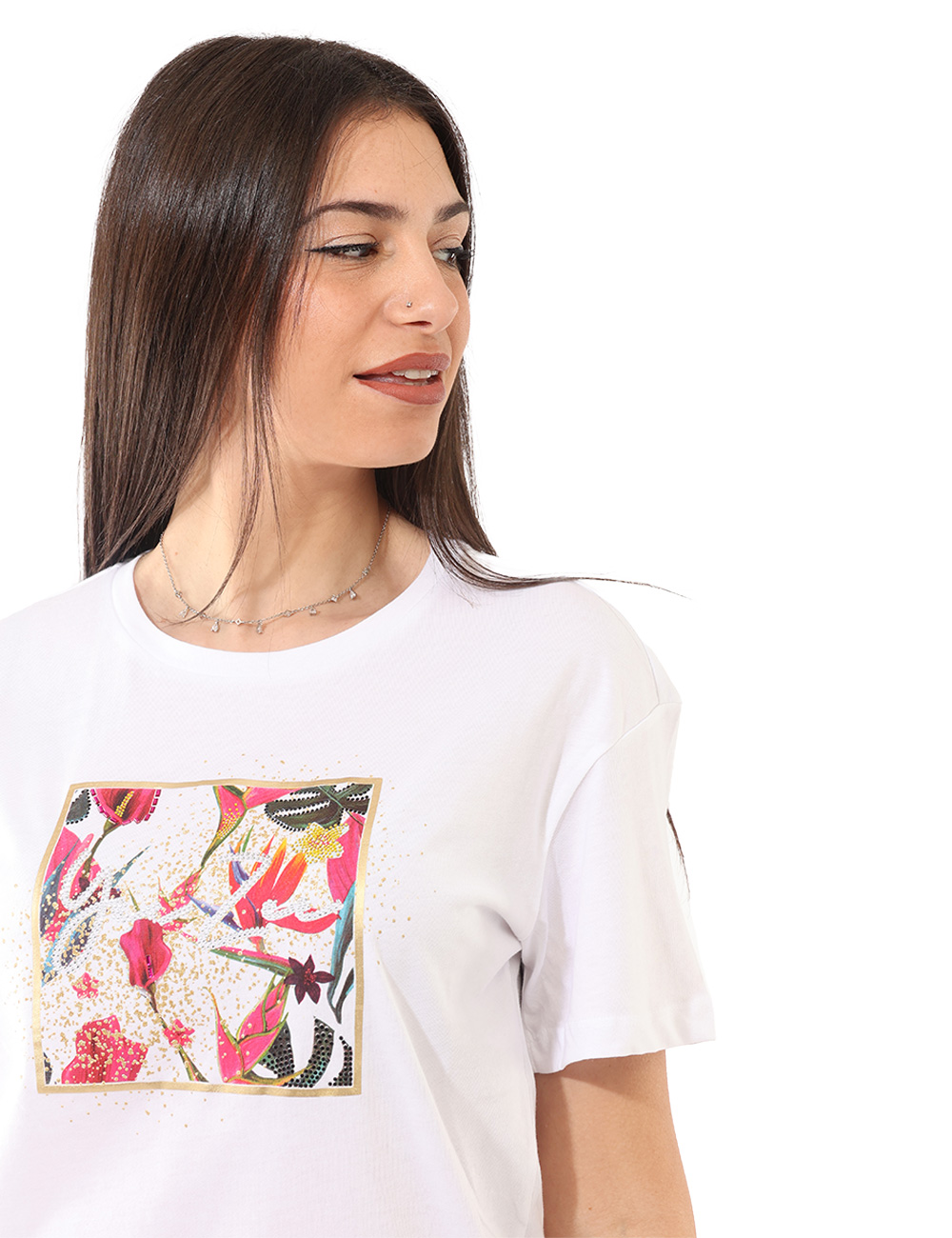T269-S100_VARIANTE-BIANCO_PE26_4 T-shirt Yes Zee Bianca - T-shirt YES ZEE Bianca Fresca, luminosa e perfetta per la stagione più dinamica, la T-shirt YES ZEE