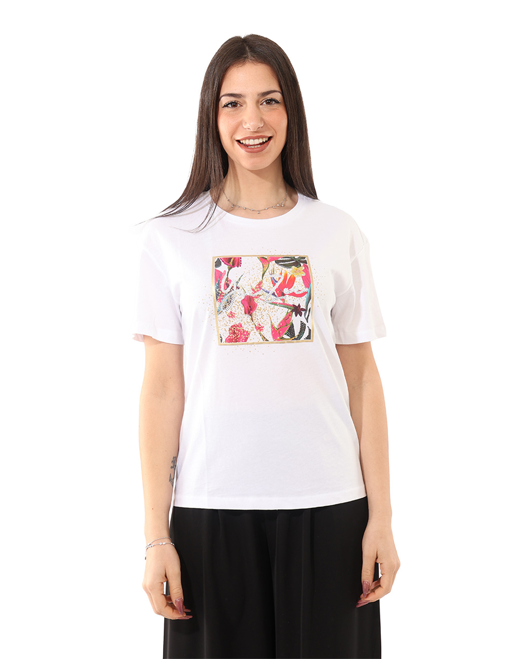 T269-S100_VARIANTE-BIANCO_PE26_5 T-shirt Yes Zee Bianca - T-shirt YES ZEE Bianca Fresca, luminosa e perfetta per la stagione più dinamica, la T-shirt YES ZEE