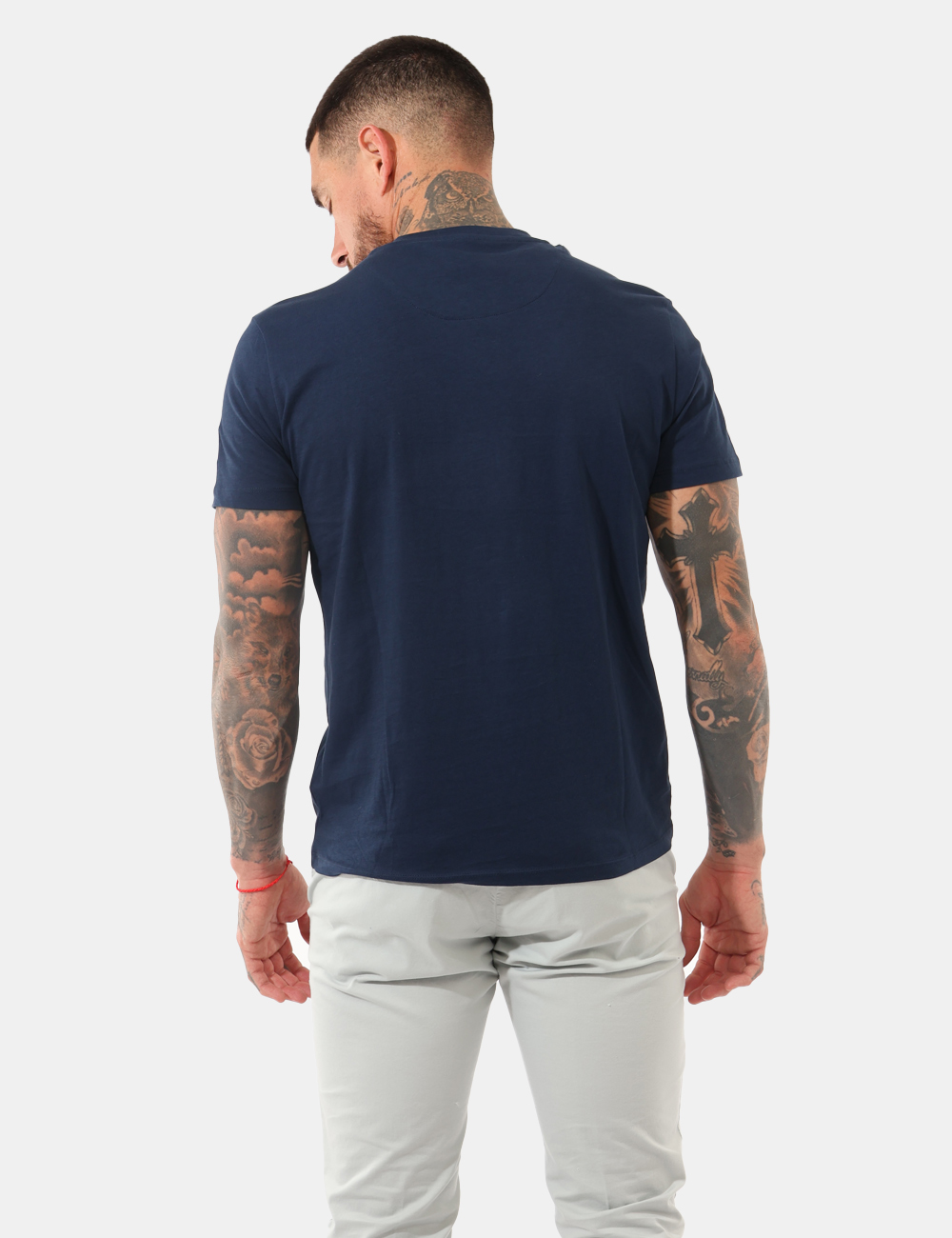 T766-SG02_BLU_PE26_2 T-shirt Yes Zee Blu - T-shirt YES ZEE Blu da uomo, un capo essenziale che unisce stile contemporaneo e comfort quotidiano. R
