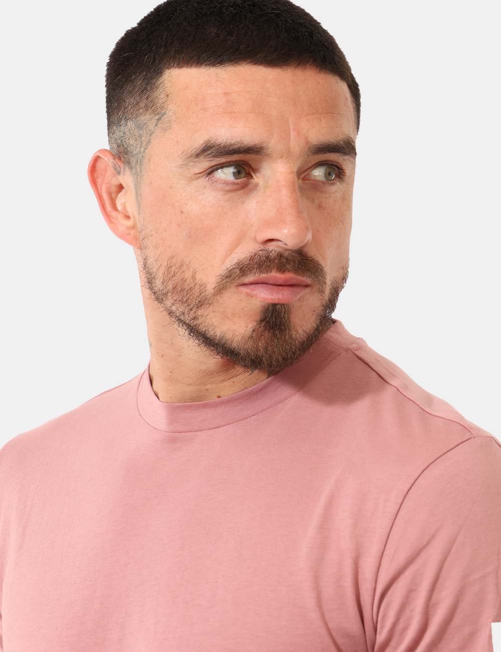 T766-SG02_ROSA-CENERE_PE26_3 T-shirt Yes Zee Rosa - T-shirt YES ZEE Rosa da uomo, un capo essenziale che unisce stile contemporaneo e comfort quotidiano.