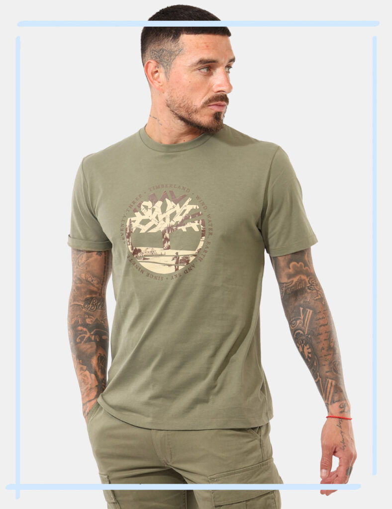 Campionari moda donna e uomo - T-shirt Timberland verde tg. M