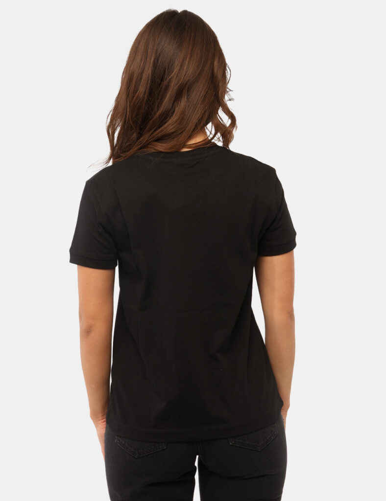 T-shirt Guess Nero - T-shirt GUESS Nera da donna Essenziale ma con un tocco luminoso, la T-shirt GUESS Nera è il capo perfet