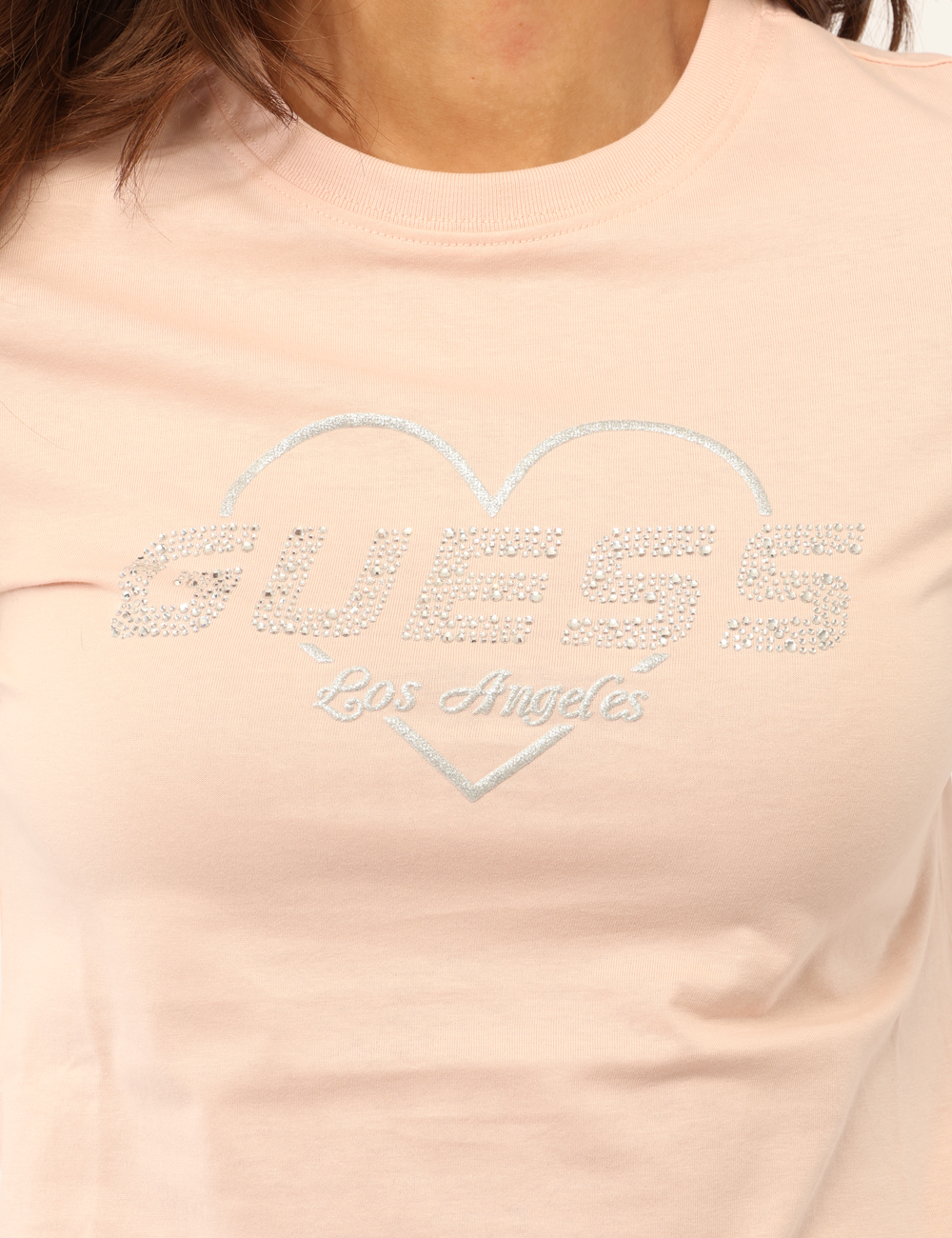 V5GI10-K9RM1-SB_DOLLY-PINK_PE26_4 T-shirt Guess Rosa - T-shirt GUESS Rosa da donna Fresca, femminile e luminosa, la T-shirt GUESS Rosa è il capo perfetto per