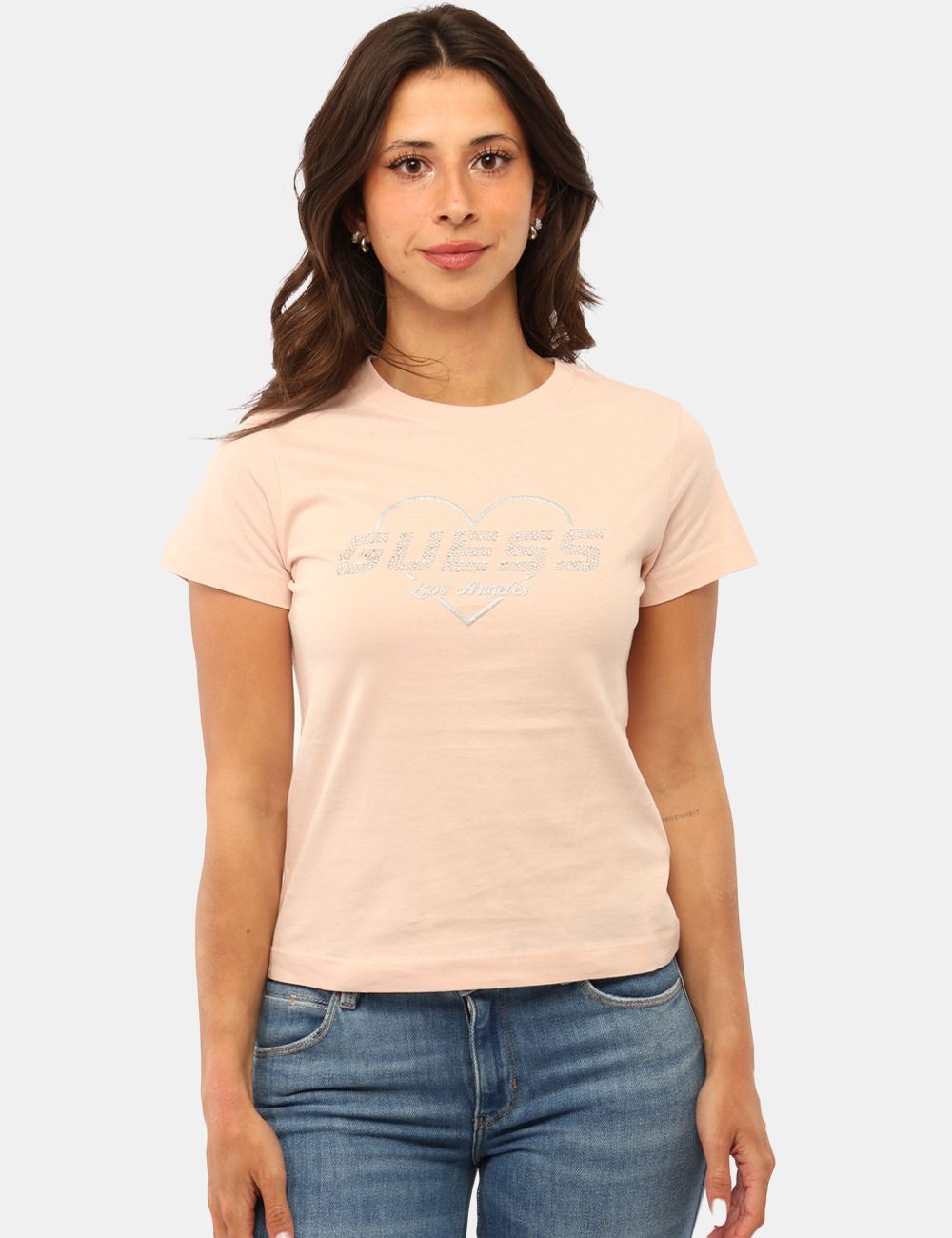 V5GI10-K9RM1-SB_DOLLY-PINK_PE26_6 T-shirt Guess Rosa - T-shirt GUESS Rosa da donna Fresca, femminile e luminosa, la T-shirt GUESS Rosa è il capo perfetto per
