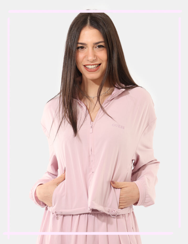 Abbigliamento donna scontato - Giacca Guess rosa taglia S
