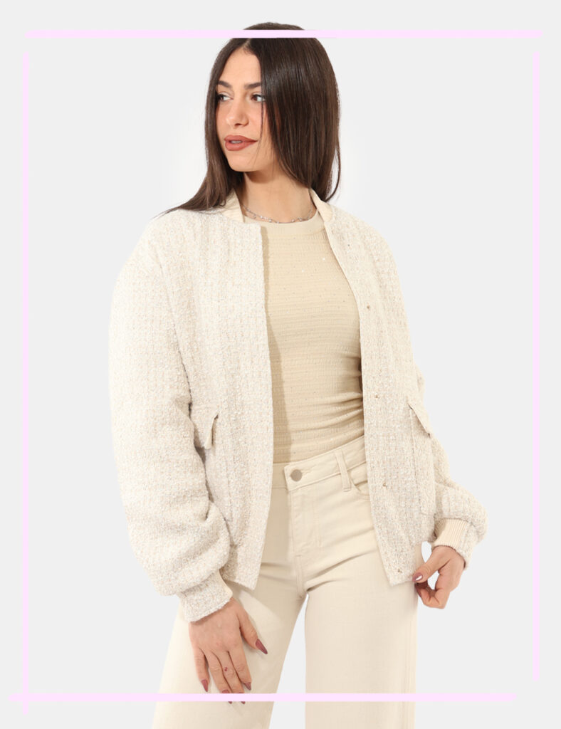 Cappotto giacca Guess scontata - Bomber Guess Beige taglia S