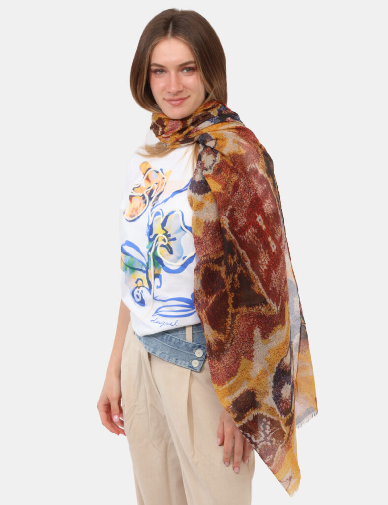 Accessori da donna - Pashmina Desigual Gialla
