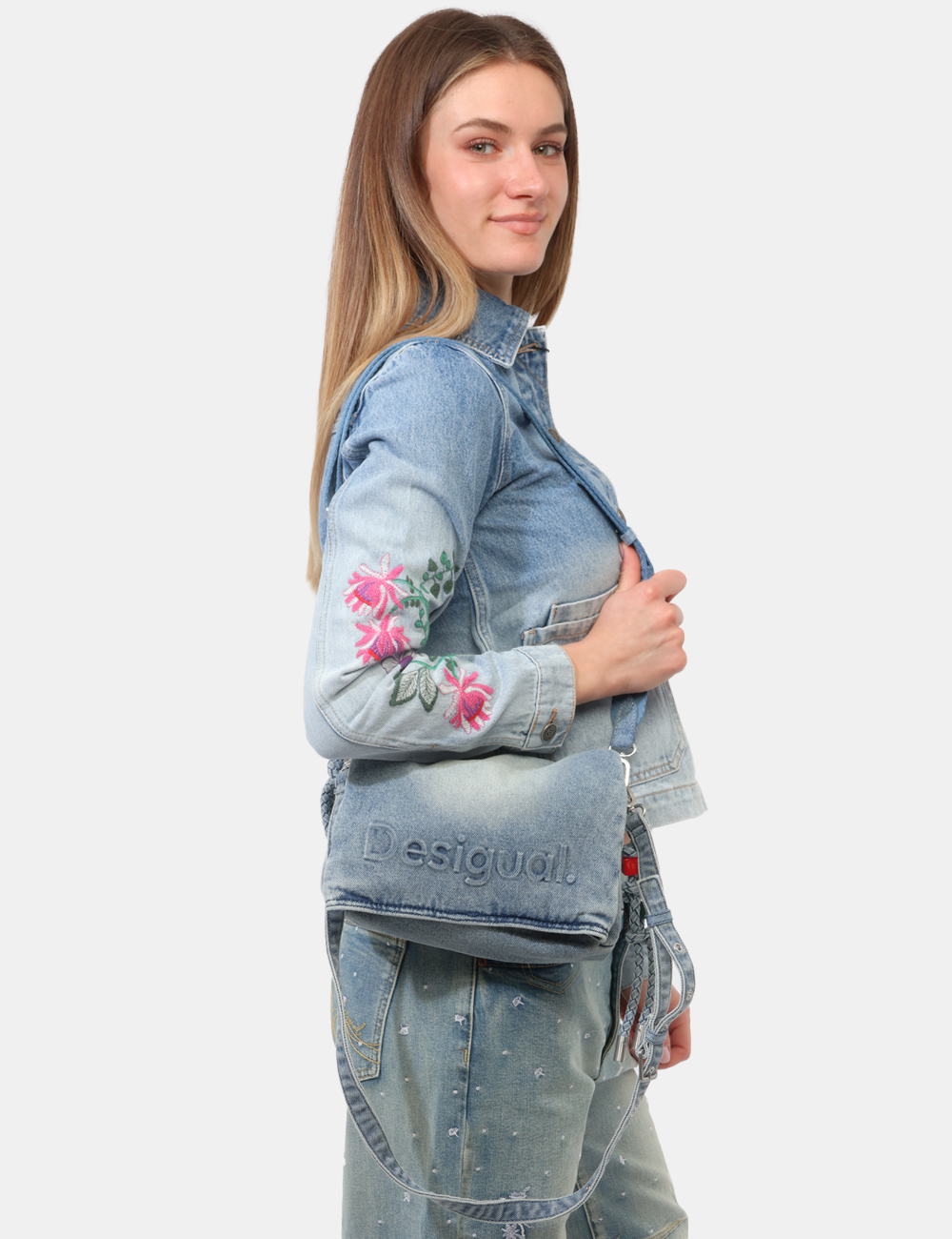 26SAXD28-OB_BLU_PE26_1 Borsa Desigual Azzurra - Borsa DESIGUAL Azzurra da donna Fresca, pratica e dal design contemporaneo, la Borsa DESIGUAL Azzur